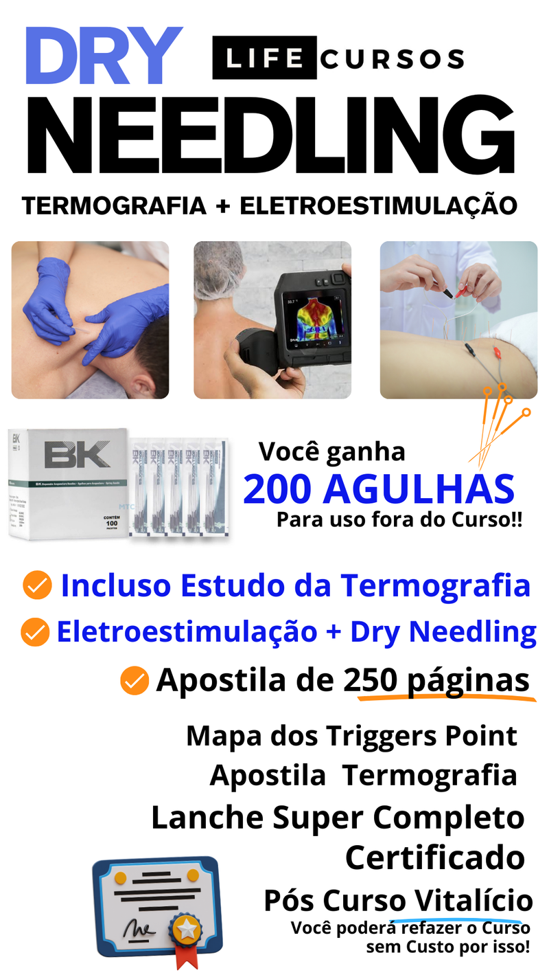 DRY NEEDLING + TERMOGRAFIA + ELETROESTIMULAÇÃO